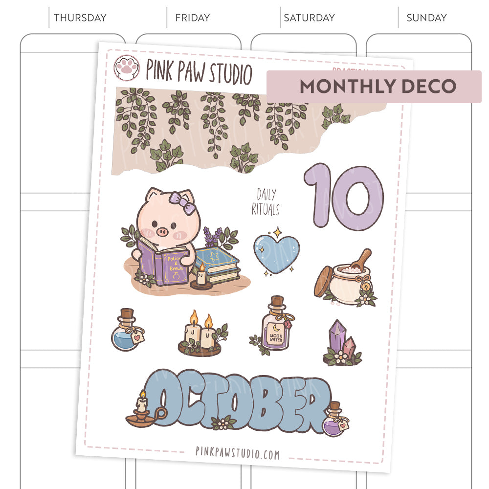 Pegatinas decorativas mensuales - Junio