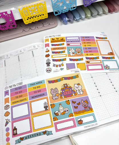 Kinbor A5 Weekly Kit - November - Dia de Muertos