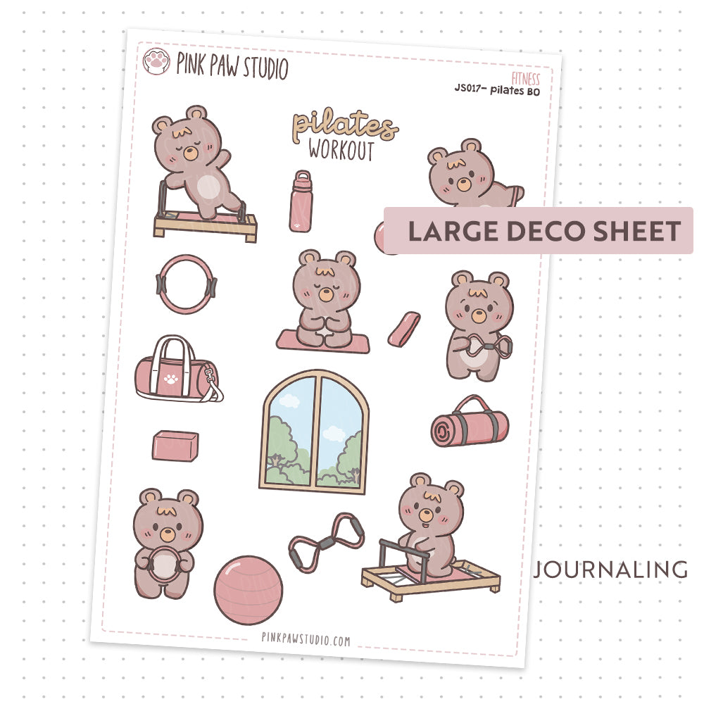 Journal sheet - Fitness - Pilates