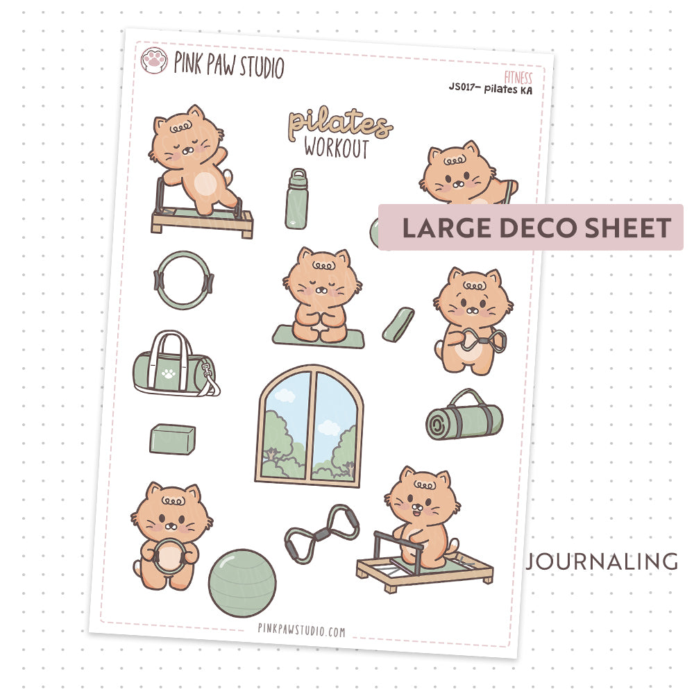 Journal sheet - Fitness - Pilates