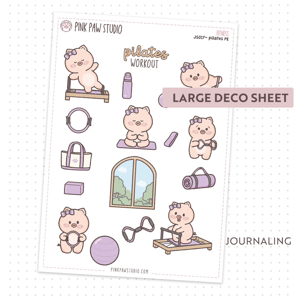 Journal sheet - Fitness - Pilates