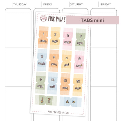 Monthly tabs - My Favorite Day