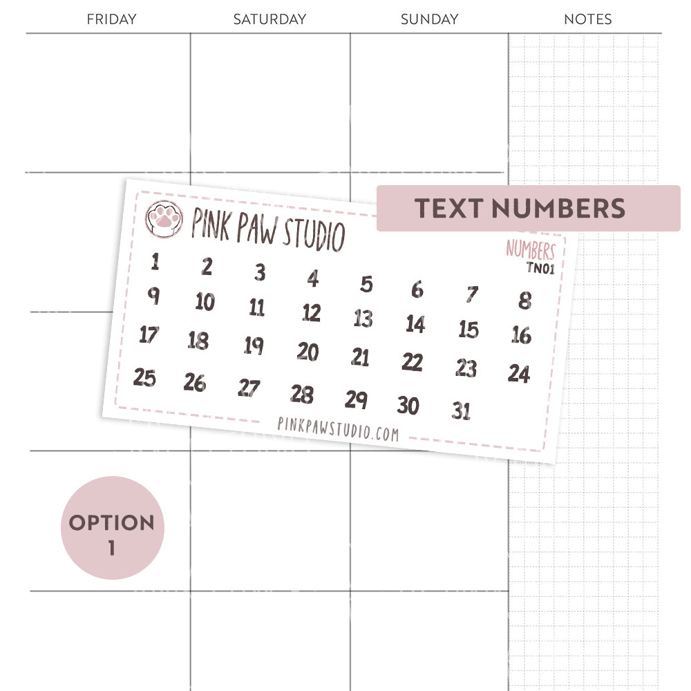 Text Numbers