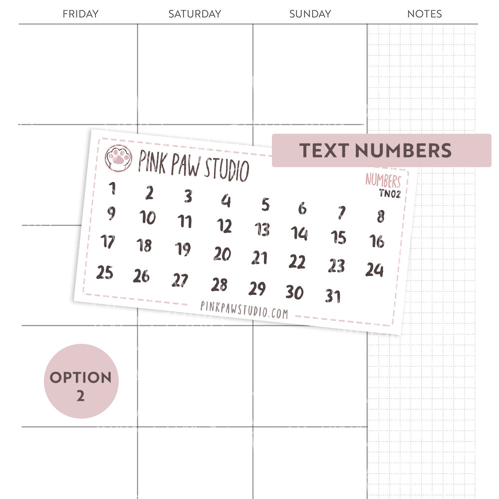 Text Numbers