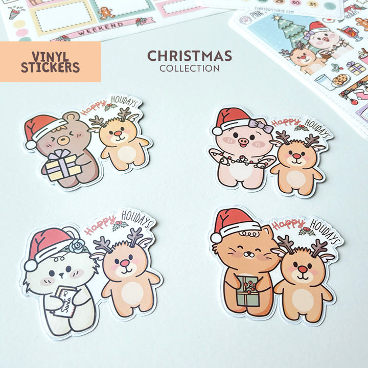 Pegatinas de vinilo navideñas