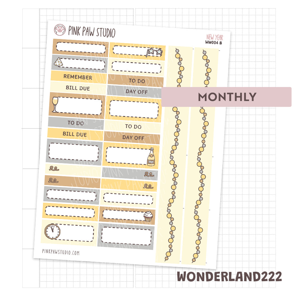 Wonderland222 Mensual- Año Nuevo
