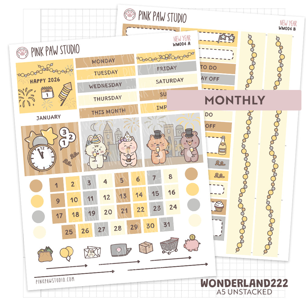 Wonderland222 Mensual- Año Nuevo