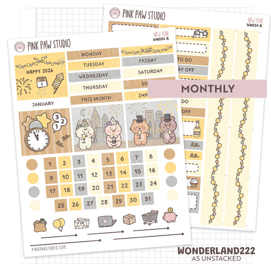 Wonderland222 Mensual- Año Nuevo