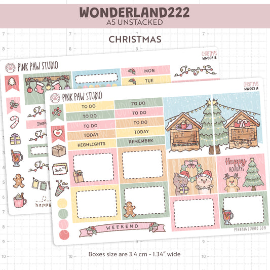 Wonderland222 Kit A5 sin apilar - Navidad