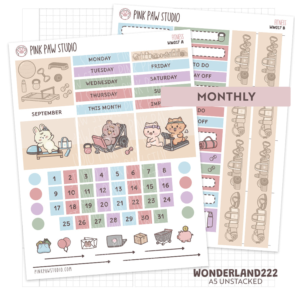 Wonderland222 Monthly- September- Fitness