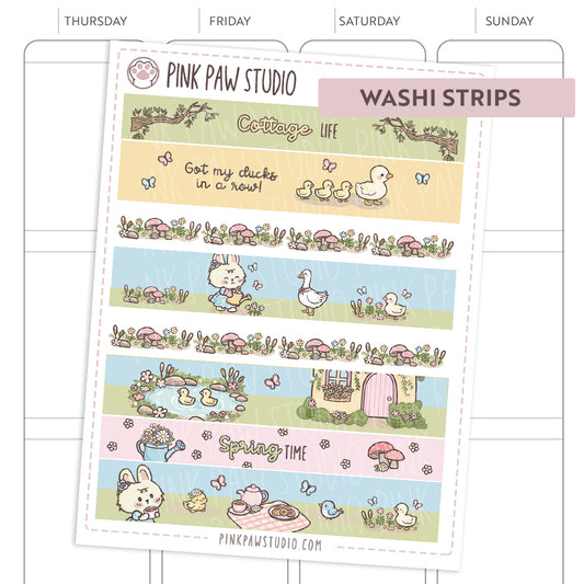 Tiras de Washi - Marzo