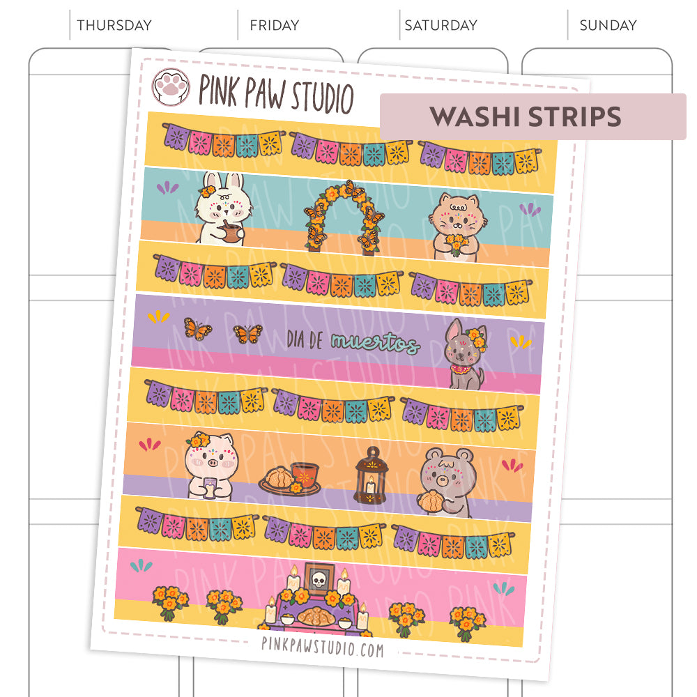 Washi Strips - November - Dia de Muertos