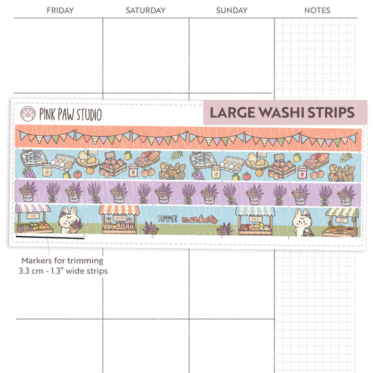Tiras Grandes de Washi - Junio