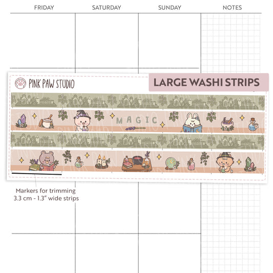 Large Washi Strips - October- Practical Magic