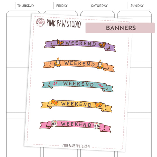 Weekend Banners - November - Dia de Muertos