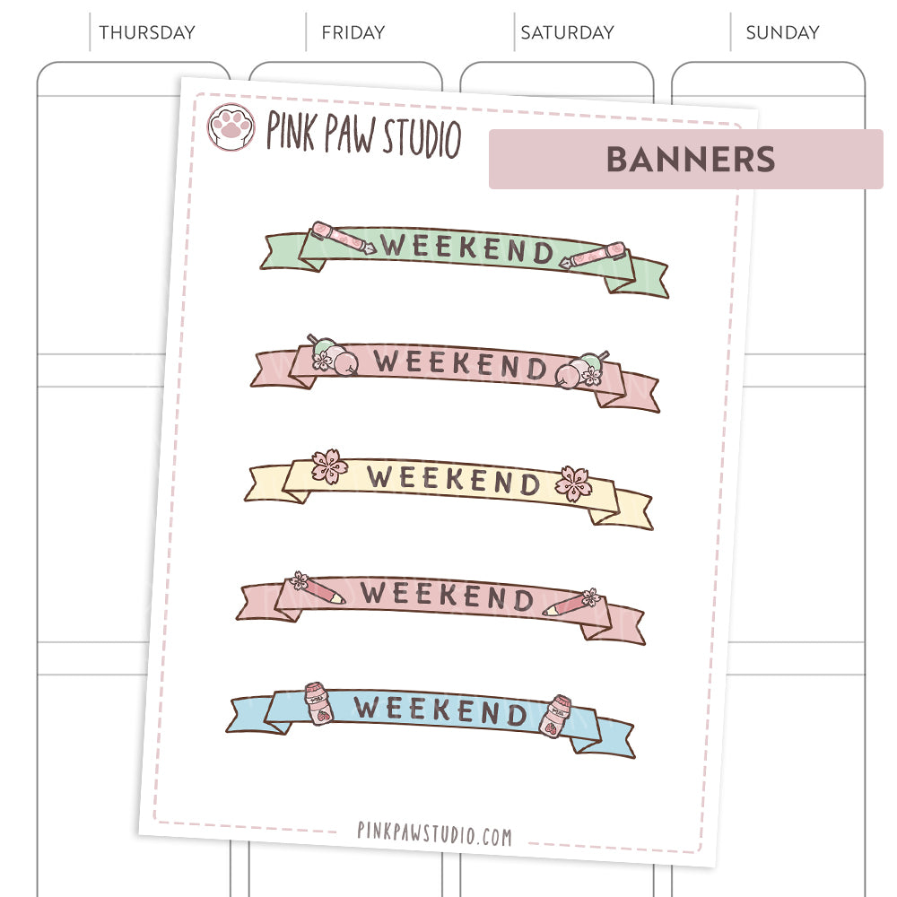 Banners de fin de semana - Sakura