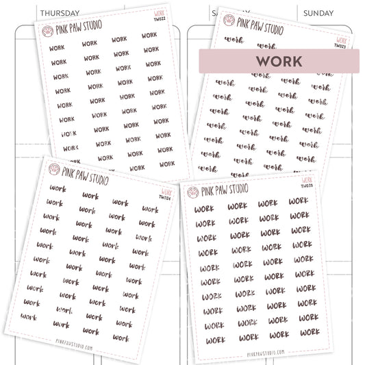Text words: TRABAJO