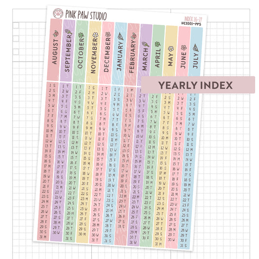 2026/2027 Hobonichi Cousin Yearly Index- PPS