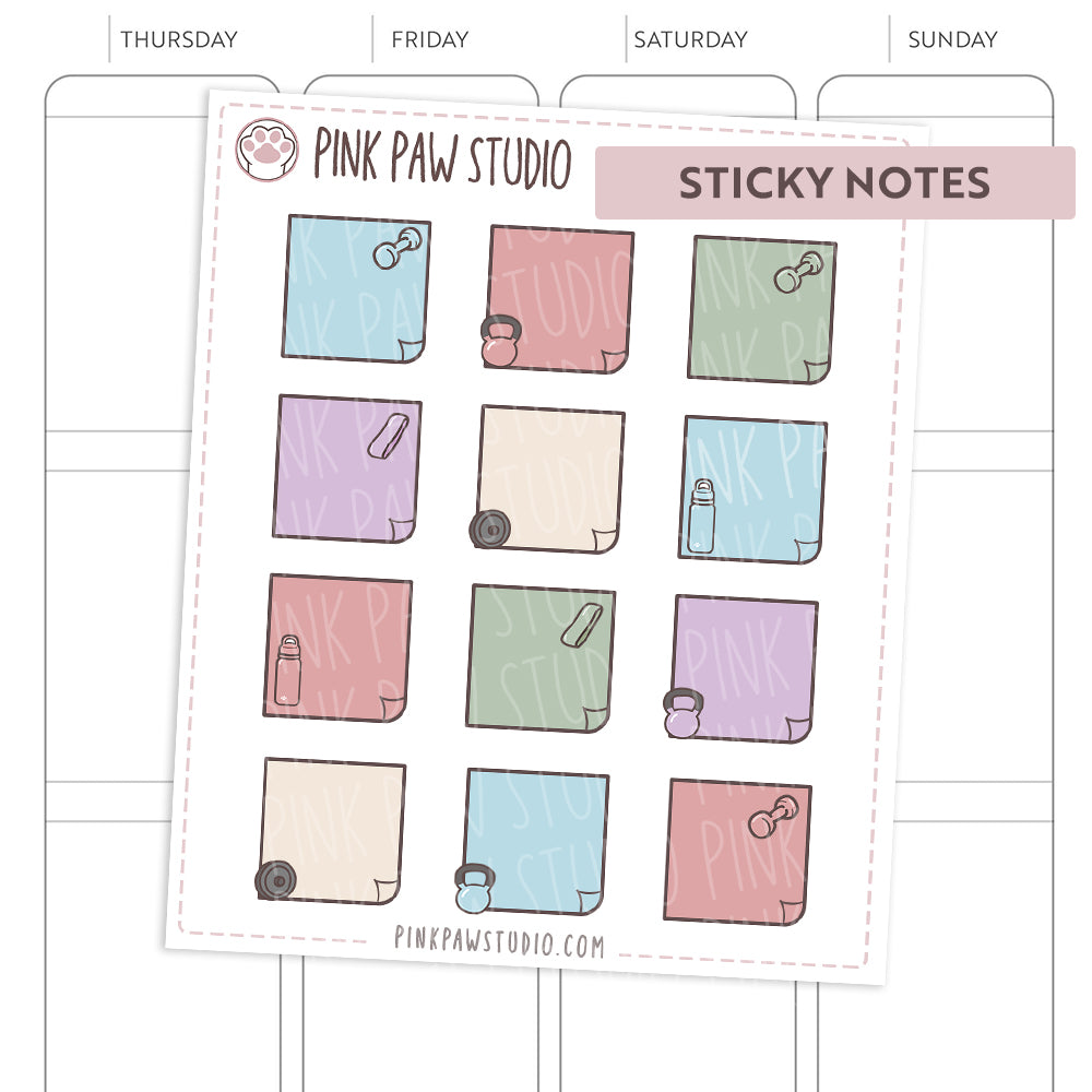 Sticky Notes - September - Fitness