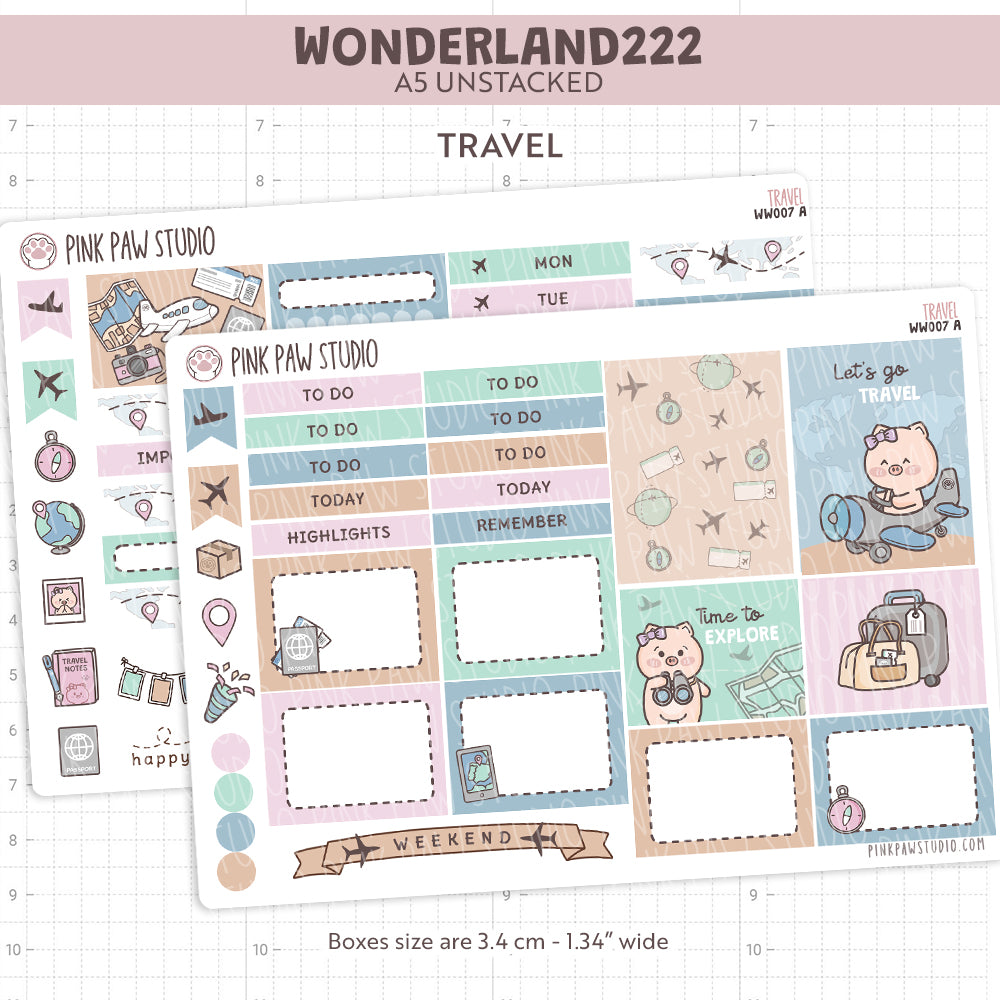 Wonderland222 Kit A5 sin apilar - Junio