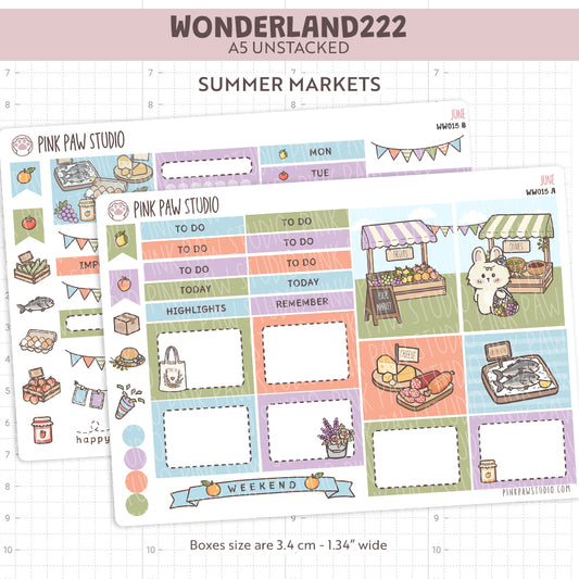Wonderland222 Kit A5 sin apilar - Junio