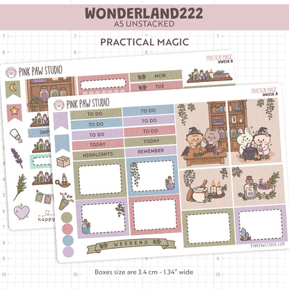 Wonderland222 A5 unstacked Kit - October - Practical Magic