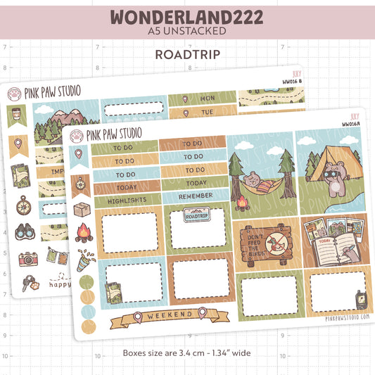 Wonderland222 A5 unstacked Kit - July