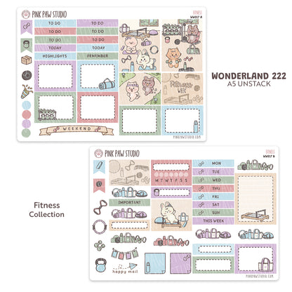 Wonderland222 A5 unstacked Kit - September - Fitness