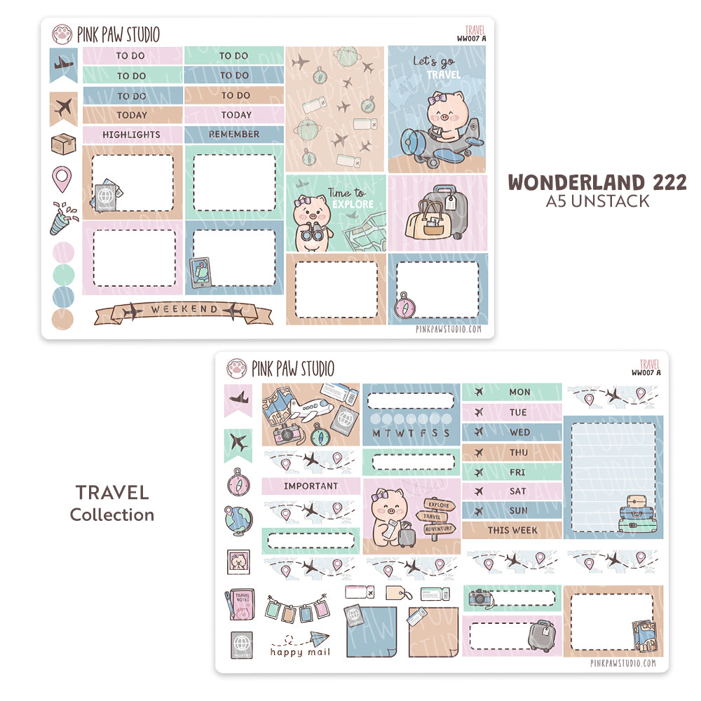 Wonderland222 Kit A5 sin apilar - Junio