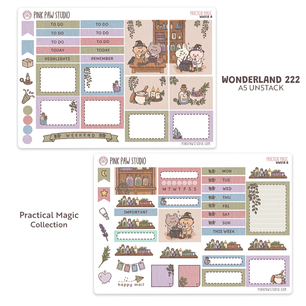 Wonderland222 A5 unstacked Kit - October - Practical Magic